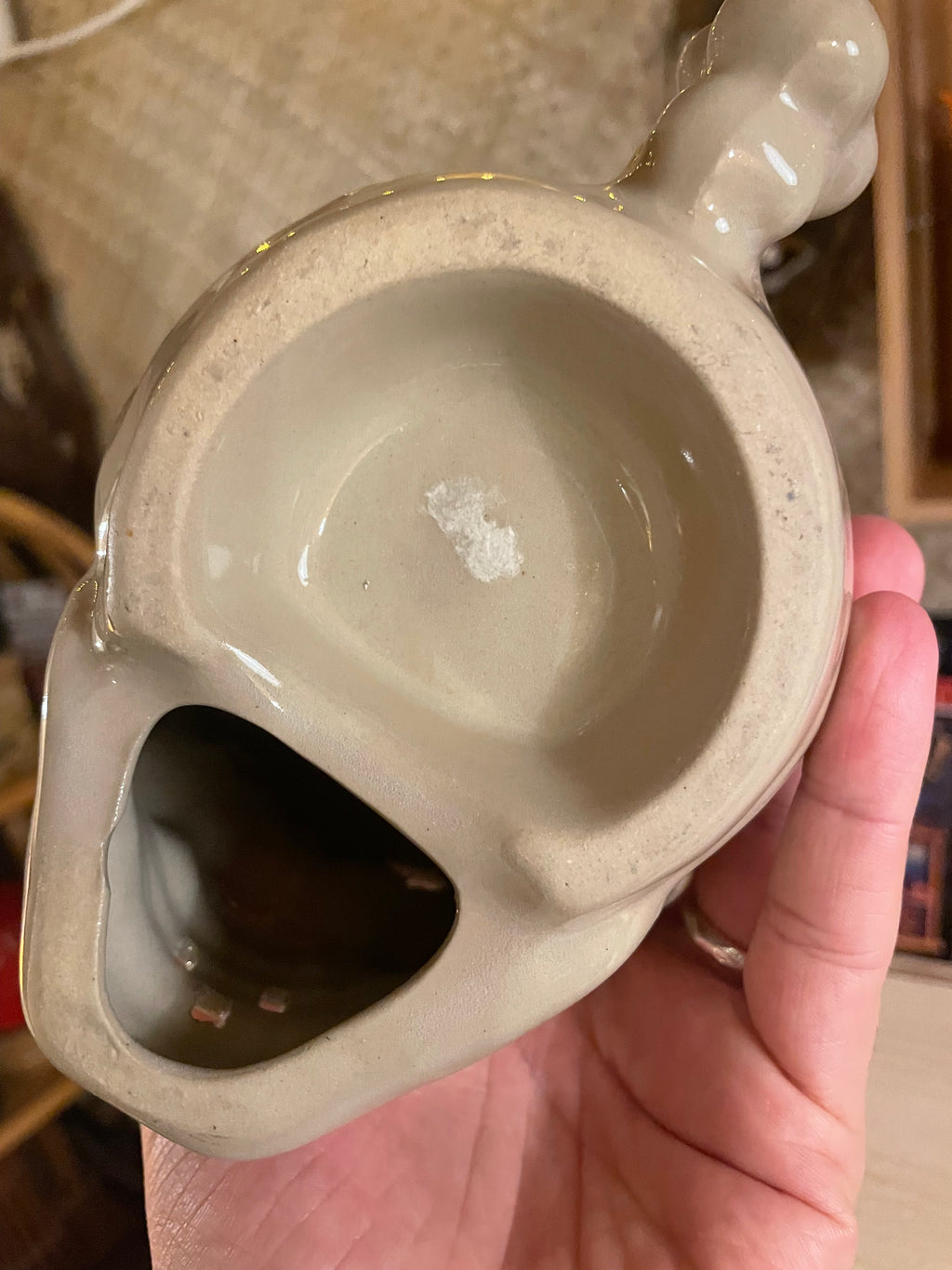 Vintage skull mug