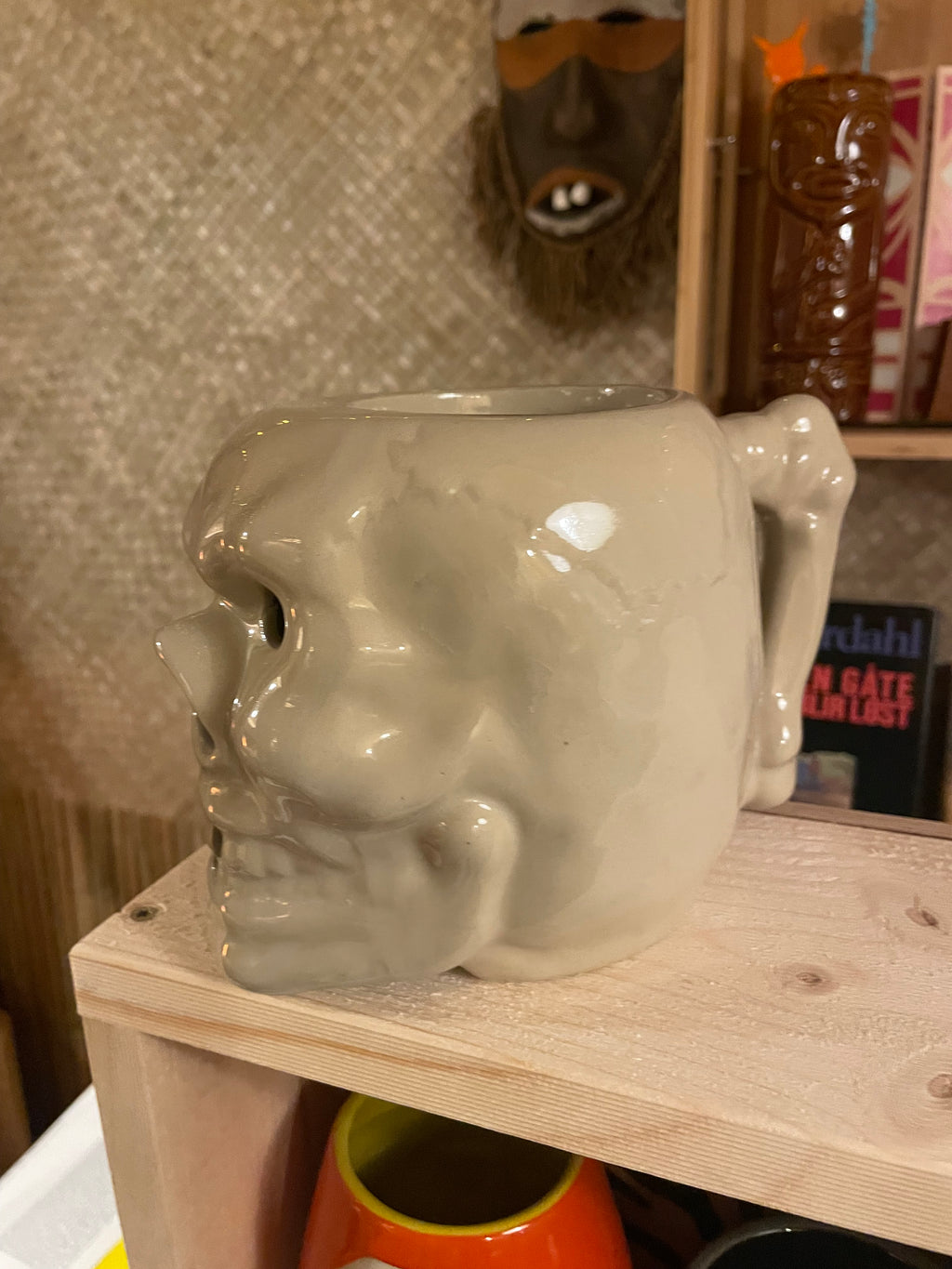Vintage skull mug