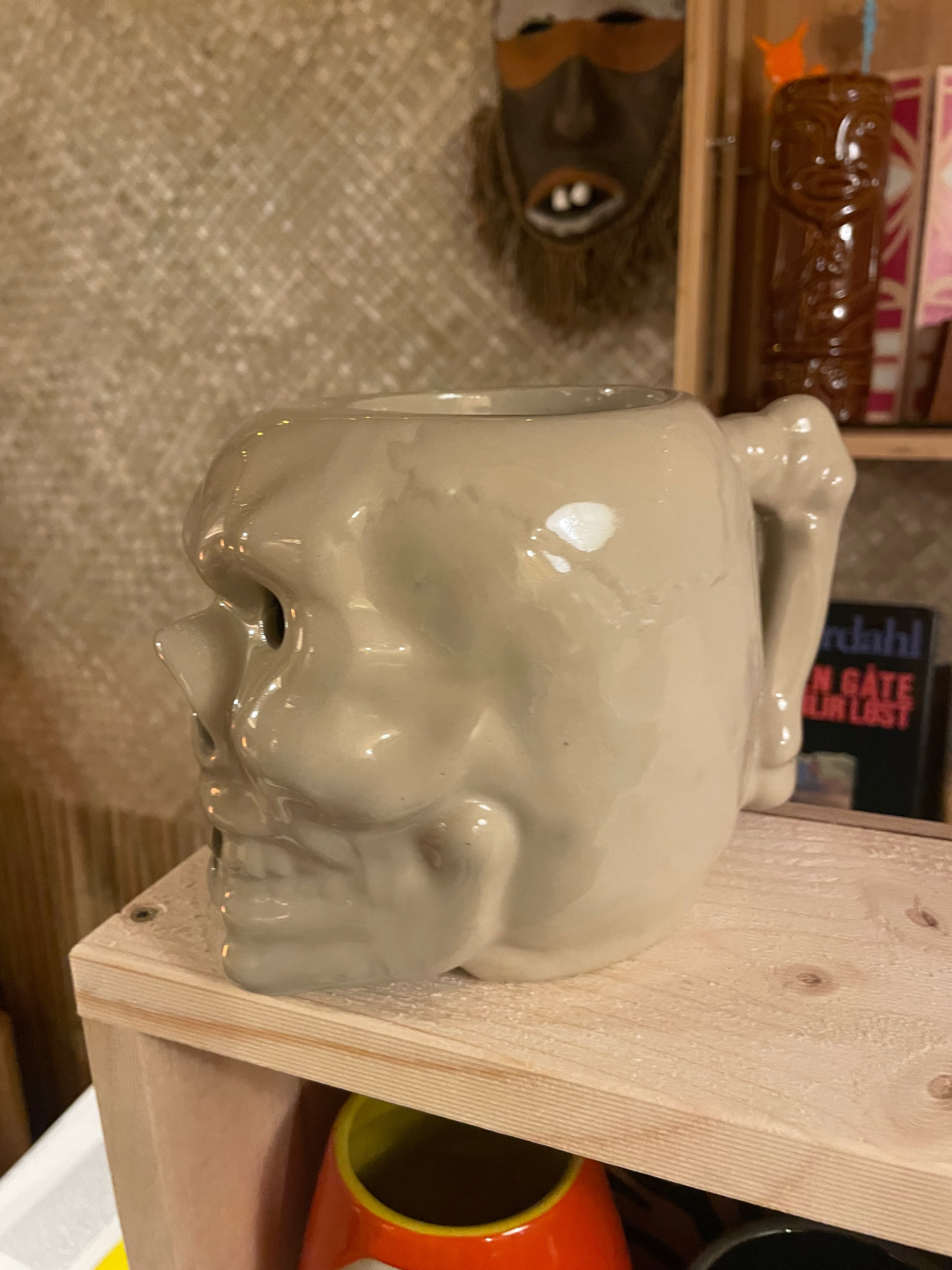 Vintage skull mug